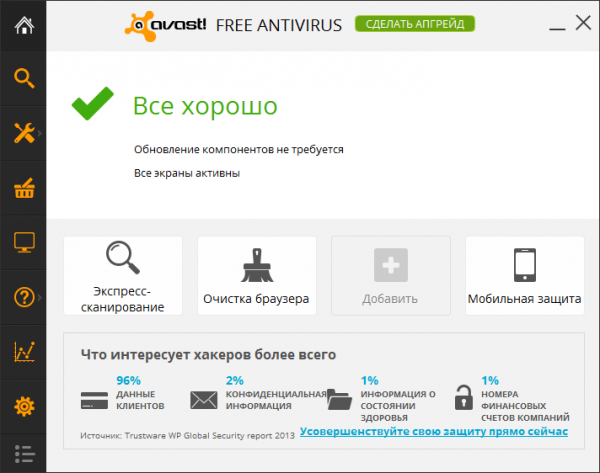 avast! Free Antivirus 2014